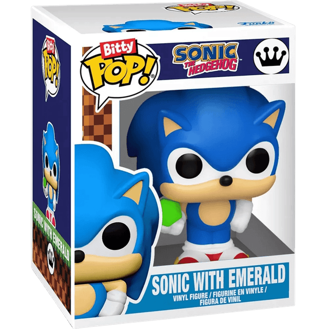 Sonic with Emerald Funko Pop from Sonic The Hedgehog