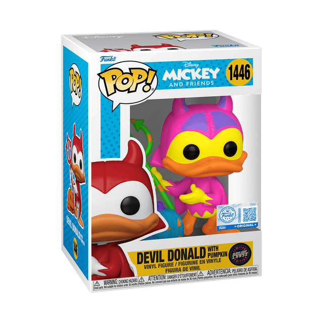 devil donald with pumpkin original blue black light chase 1446