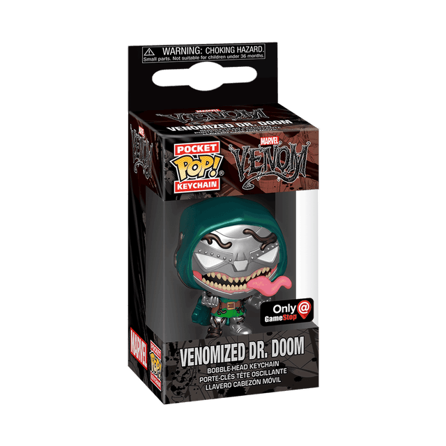 venomized dr doom metallic only gamestop