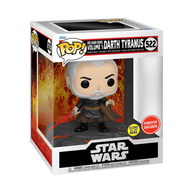 red saber series volume 1 darth tyranus gamestop exclusive glows in the dark 522