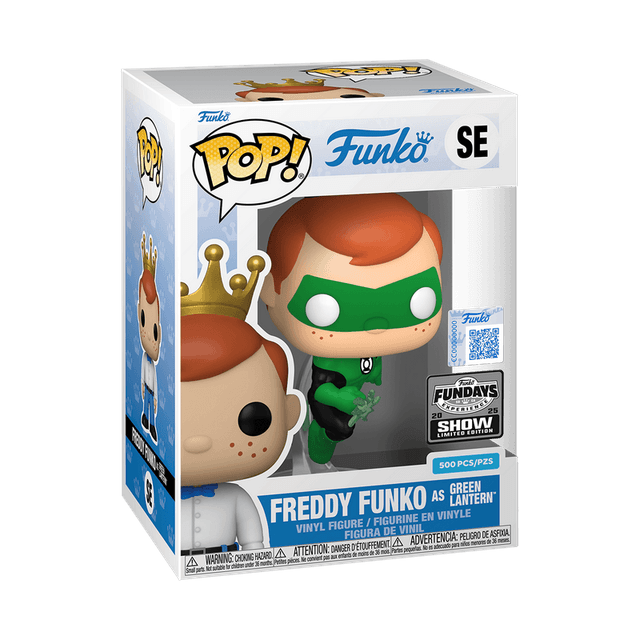 freddy as green lantern fundays show qr code