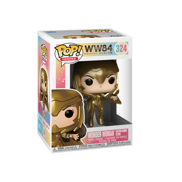 wonder woman golden armor flying 324