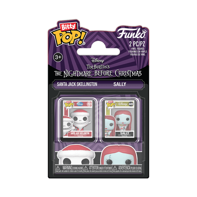 Santa Jack Skellington Sally Funko Pop from The Nightmare Before Christmas