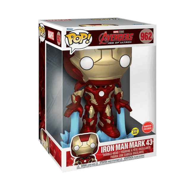 iron man mark 43 gamestop exclusive glows in the dark 962