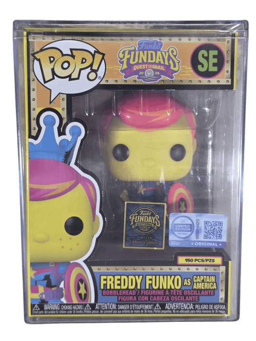 Freddy Funko as Captain America #SE Funko Pop from Funko Fundays