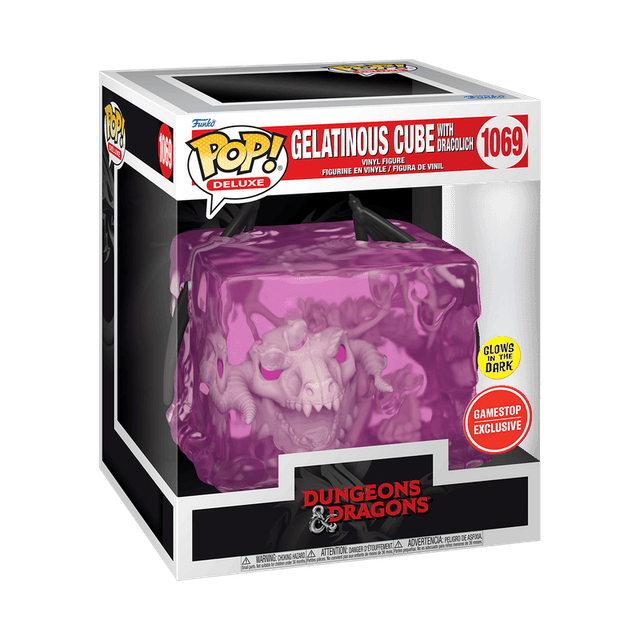 gelatinous cube with dracolich gamestop exclusive glows in the dark 1069