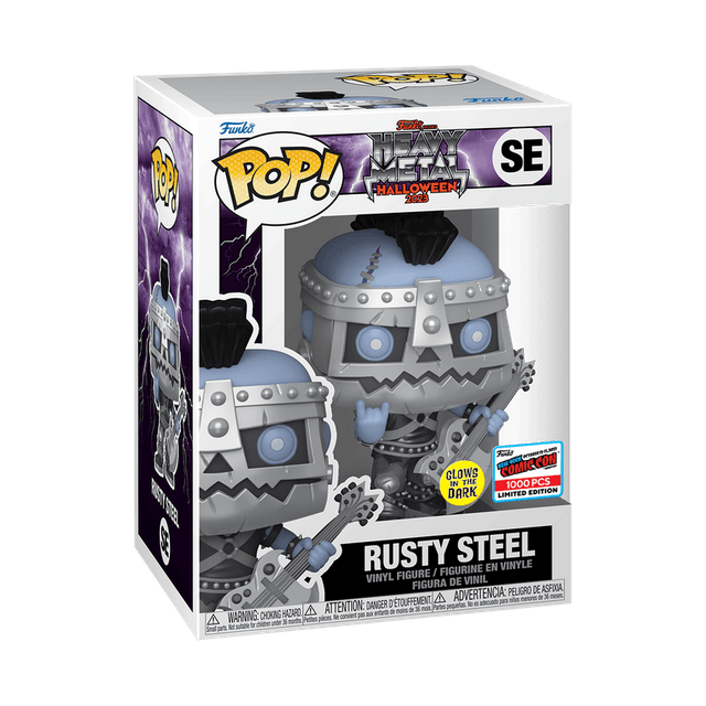 rusty steel metallic new york comic con glows in the dark