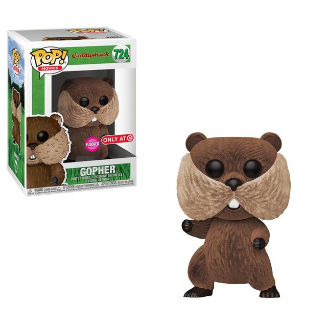 gopher only at flocked pink background 724