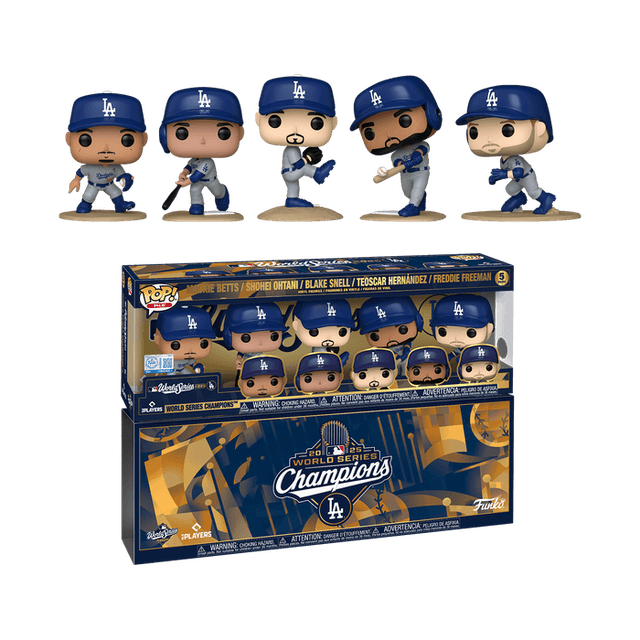 los angeles dodgers 2025 mlb world series champions original blue 5 pack