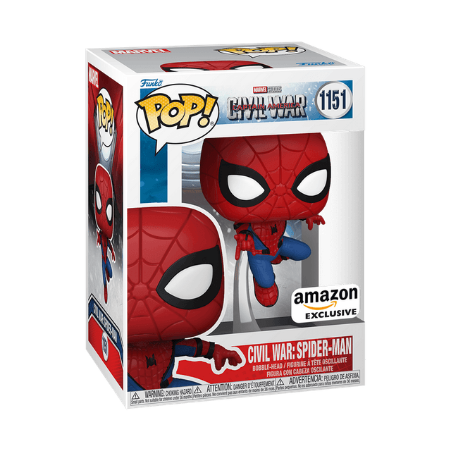 civil war spider man amazon exclusive white background 1151