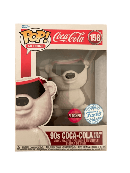 90s coca cola polar bear special edition flocked pink background 158