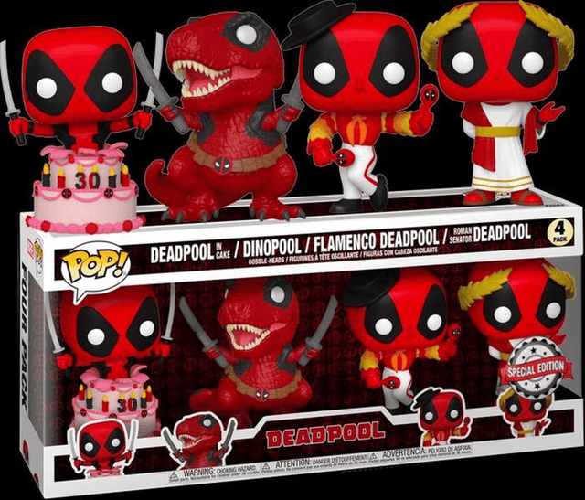 deadpool in cake dinopool flamenco roman senator special edition 4 pack