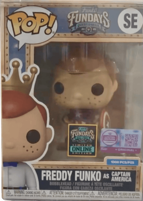 Freddy Funko as Captain America #SE Funko Pop from Funko Fundays