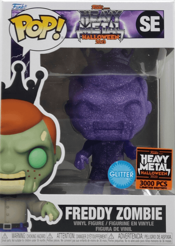 freddy zombie heavy metal halloween glitter
