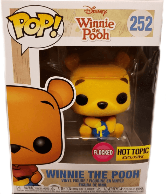 winnie the pooh hot topic yellow background flocked pink 252