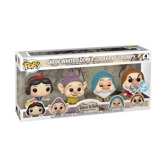 snow white dopey sleepy grumpy special edition diamond 4 pack