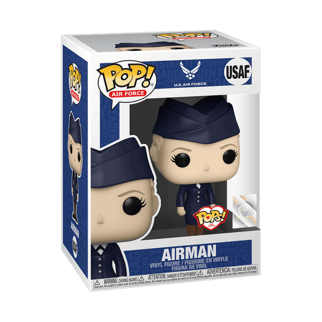 airman female caucasian pops with purpose usaf qr code