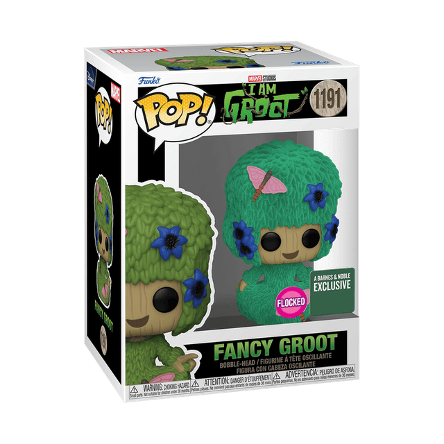 fancy groot a barnes noble exclusive green background flocked pink 1191