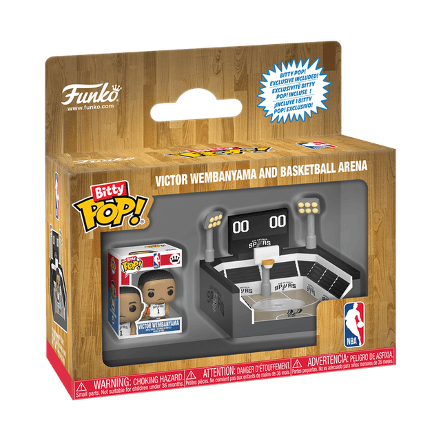 Towns Victor Wembanyama & Basketball Arena Funko Pop from NBA