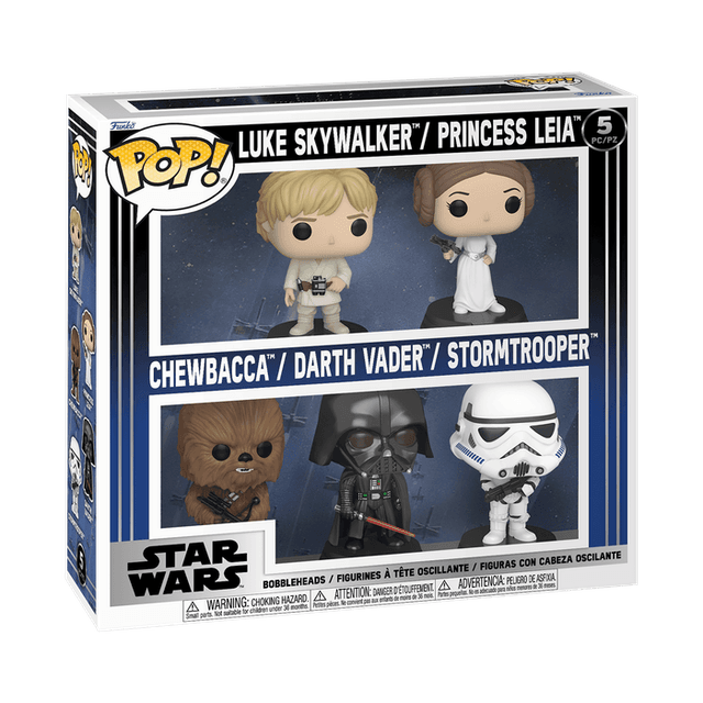 Luke Skywalker / Princess Leia Chewbacca / Darth Vader / Stormtrooper #5 PC/PZ Funko Pop from Star Wars