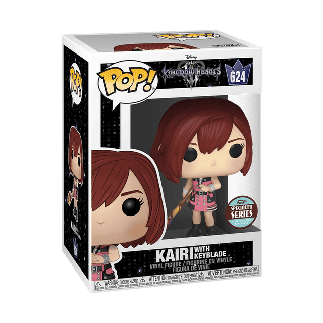 kairi with keyblade specialty series brown and teal background 624
