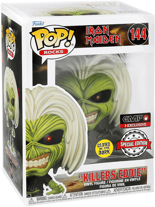 killers eddie special edition emp exclusive black background glows in the dark 144