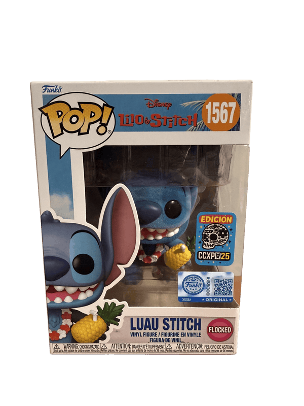 luau stitch original blue ccxp flocked pink background 1567