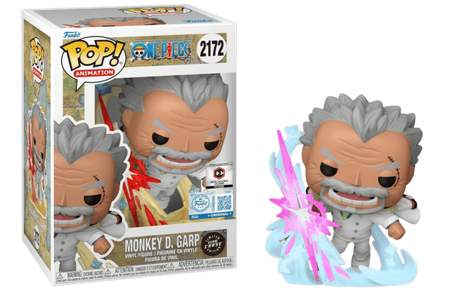 monkey d garp original blue cc chalice collectibles pre release glow chase 2172