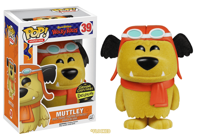 muttley flocked gemini collectibles black and yellow background 39