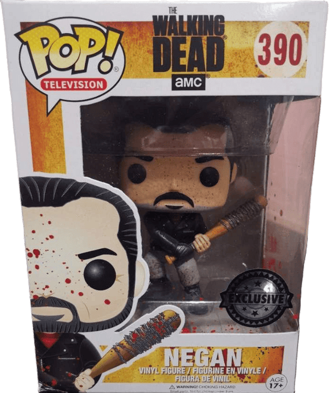 negan bloody exclusive silver background 390