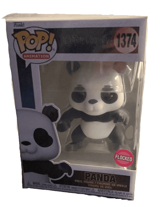 panda flocked pink background 1374