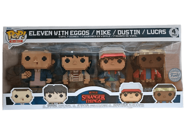 eleven with eggos mike dustin lucas special edition 4 pack