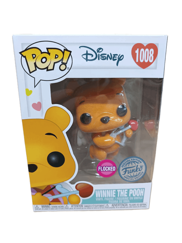 winnie the pooh special edition flocked pink background 1008