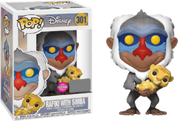 rafiki with simba flocked pink background 301