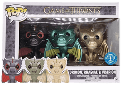 Drogon, Rhaegal, & Viserion Funko Pop