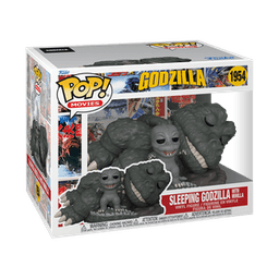 sleeping godzilla with minilla 1954