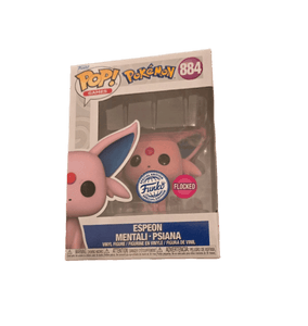 espeon mentali psiana special edition flocked pink background 884
