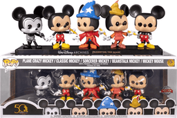 plane crazy mickey classic sorcerer beanstalk mouse special edition 5 pack