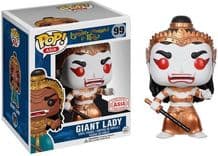 giant lady white gold asia background thailand toy expo 99