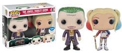 the joker harley quinn metallic f y e white and blue background 2 pack