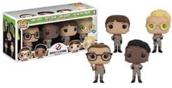 abby yates patty tolan erin gilbert jillian holtzmann f y e white and blue background 4 pack