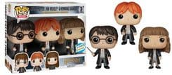 Harry Potter Ron Weasley & Hermione Granger #3 PACK Funko Pop