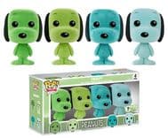 snoopy flocked emerald city comic con 4 pack