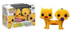 catdog san diego comic con flocked pink background 221