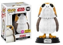 porg hot topic yellow background flocked pink 198