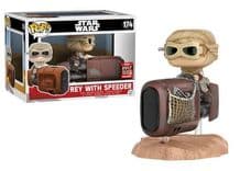 rey with speeder star wars celebration 174