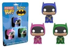 batman blue green pink 3 pack