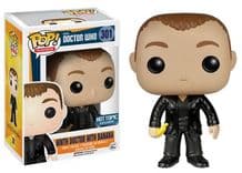 ninth doctor with banana hot topic blue background 301