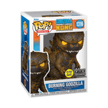 burning godzilla fye exclusive black background glows in the dark 1316