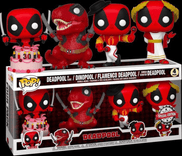 Deadpool in Cake / Dinopool / Flamenco Deadpool / Roman Senator Deadpool #4 PACK Funko Pop